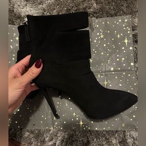 Giuseppe Zanotti Suede Slash Ankle Boots